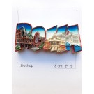 Calamita Magnete Souvenir Lettere Scritta ROMA Fridge Magnet From Italy Rome