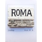 CALAMITA MAGNETE IN RESINA "S.P.Q.R. BASSORILIEVO": SOUVENIR FROM ITALY MAGNETS