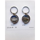 Portachiavi Souvenir ROMA SAN PIETRO COLOSSEO TONDO Porta Chiave in Metallo keychain Rome Italy 
