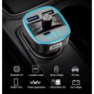 ANDOWL Q-T104 Trasmettitore FM Bluetooth Auto Lettore MP3 per Vivavoce Wireless Caricatore TF