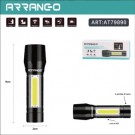 Mini Torcia Potente Luce Led Cob Ricaricabile Portatile Zoom Flash Per Campeggio Escursione Pesca