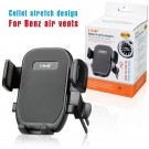 Staffa Supporto da Auto per Smartphone Bocchette Presa Aria Porta Cellulare COLLET STRETCH DESIGN PER AUTO BENZ AUR VENTS H3246