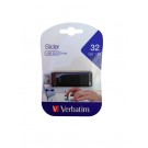VERBATIM PENDRIVE SLIDER USB 2.0 32GB  98697 2304 023942986973