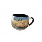 TAZZA ROTONDA PER LA CUCINA CON MANICO Tazza da cappuccino in ceramica ROMA 5689