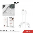 MLK+ CAVO USB A TYPE-C 1m SA301 QC 2.4A  