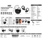 AURICOLARE BLUETOOTH ERGONOMICO WIRELESS STEREO EARPHONE M80
