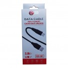 PHONE ZONE - CAVO MICRO USB 1.2Mt 3.1A BZX-102 NERO 