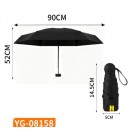 OMBRELLO A CAPSULA SOLE PIOGGIA UPF50+ COMPATTO E ROBUSTO YG-08158