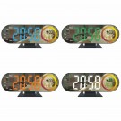 GAOSIIO SVEGLIA DA TAVOLO DIGITALE LED MIRROR CLOCK CON DISPLAY BICOLORE DS-3827LW