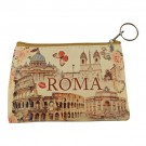 Borsellino Portamonete Cerniera Zip Souvenir Roma 6430