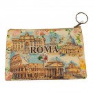 Borsellino Portamonete Cerniera Zip Souvenir Roma 6433