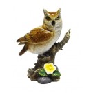 GUFETTO BOMBONIERA STATUETTA RESINA GUFO OWL PORTAFORTUNA H:16