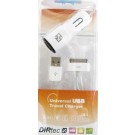 Kit 2 in 1 da viaggio Sync Dati Carica Automobile DC 1 A cavo iPhone4 4s iPad