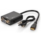 Cavo CONVERTITORE AUDIO VIDEO DIGITALE ANALOGICO DA MINI HDMI A VGA + AUDIO JACK OUTPUT HDMI Mini male to VGA Female Video Converter Adapter Cable with Audio interface