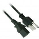 Cavo alimentazione, C13, IEC NEMA 5-15P, connettore maschio USA CANADA