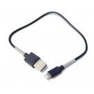CAVO USB LIGHTNING COMPATIBILE iPHONE iPAD CON SISTEMA ANTIPIEGA 30cm