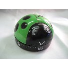 Timer Meccanico 60 minuti a Forma Di Coccinella Verde per Cucina e Hobby