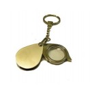 LENTE D'INGRANDIMENTO PORTACHIAVI METTALLO; MAGNIFYING GLASS KEYCHAIN