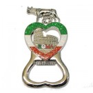 SOUVENIR FROM ITALY APRIBOTTIGLIA IN METALLO CROMATO ROMA LUPA COLOSSEO