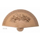 VENTAGLIO 8 CAVALLI ARREDAMENTO DA PARETE IN LEGNO PRODOTTO ARTIGIANALE N3 110CM