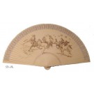 VENTAGLIO 8 CAVALLI ARREDAMENTO DA PARETE IN LEGNO PRODOTTO ARTIGIANALE N2 142CM