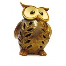 GUFO GUFETTO PORTAFORTUNA CERAMICA 16cm BOMBONIERA REGALO
