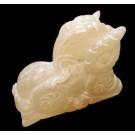 STATUA ARTIGIANALE IN GESSO NATURALE FORMA DI ARIETE