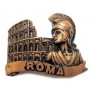 Calamita Frigo Magnete "ROMA COLOSSEO CENTURIONE BRONZO";Fridge Magnet Souvenir Italy
