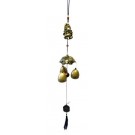 Campanello del Vento Ganesha Ganesh Bell Mystic Knot Wind Chime Wealth Luck 3 Campanelle