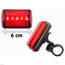Fanale Posteriore Luce Led Rosso per Bici; Safety Flashing Bicycles Light