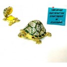 PORTAGIOIE "TARTARUGA PORTAFORTUNA" IN CLOISONNE SMALTATO F358A