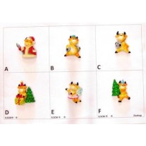 Calamita Magnete Frigo Fridge Magnets  MUCCA NATALIZIA
