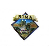 Calamita da Frigo Magnete Resina "ROMA ROMBO SPAGNA" Fridge Magnet Souvenir