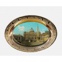 SOUVENIR FROM ITALY CALAMITA METALLO ROMA SAN PIETRO