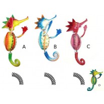 Calamita Magnete Frigo Cavalluccio Marino con molla Fridge Magnets Seahorse