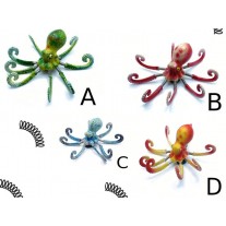 SIMPATICA CALAMITA PIOVRA PICCOLA A MOLLA VARIE COLORAZIONI. OCTOPUS MAGNETS