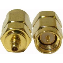 CONNETTORE COASSIALE  ADATTATORE DA SMA MASCHIO A MMCX MASCHIO 