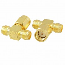 CONNETTORE COASSIALE RF SPLITTER DA RPSMA MASCHIO A DUE RPSMA FEMMINA