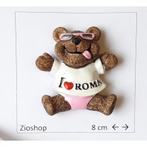 Calamita Magnete Resina Souvenir ROMA Orsetti Fridge Magnet 