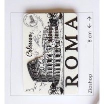 Calamita Magnete Souvenir Roma Colosseo Effetto Marmo FRIDGE MAGNET FROM ITALY