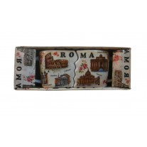 IDEA REGALO Tazza Tazze Coppia in Love Souvenir Ricordo Romantico Roma 'LOVE IN THE AIR' 4650