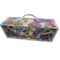 IDEA REGALO Tazza Tazze Coppia in Love Souvenir Ricordo Romantico Roma 'LOVE IN THE AIR' 5681