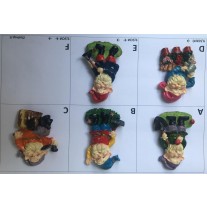 Calamita Magnete Frigo Fridge Magnets GNOMO CON ATTREZZI