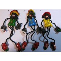 Calamita Magnete Frigo  Fridge Magnets Jamaican JAMAICANO A FILO RASTA STYLE