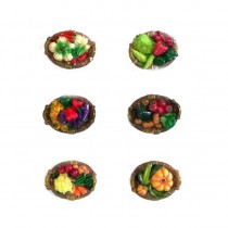 CALAMITA MAGNETE IN RESINA CESTO VERDURA; FRIDGE MAGNETS VEGETABLE