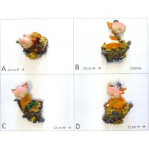 Calamita Magnete Frigo Fridge Magnets  MUCCA MONETA ORO