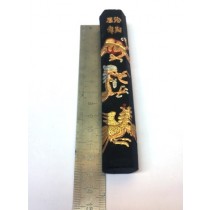 INCHIOSTRO CHINA CALLIGRAFIA CINESE "Mò" FORMA PRISMA ESAGONALE DRAGO-FENICE Pittura Sumi-e Calligrafia