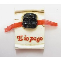 Souvenir From Italy Napoli Pulcinella Magnets Calamita Resina "E io pago" Italia