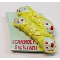 Calamita Magnete Souvenir Sicilia CANNOLO SICILIANO Fridge Magnets