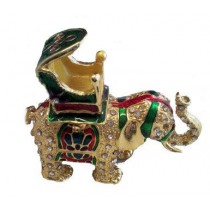 ELEFANTE INDIANO PORTAGIOIE APRIBILE CLOISONNE PORTAFORTUNA